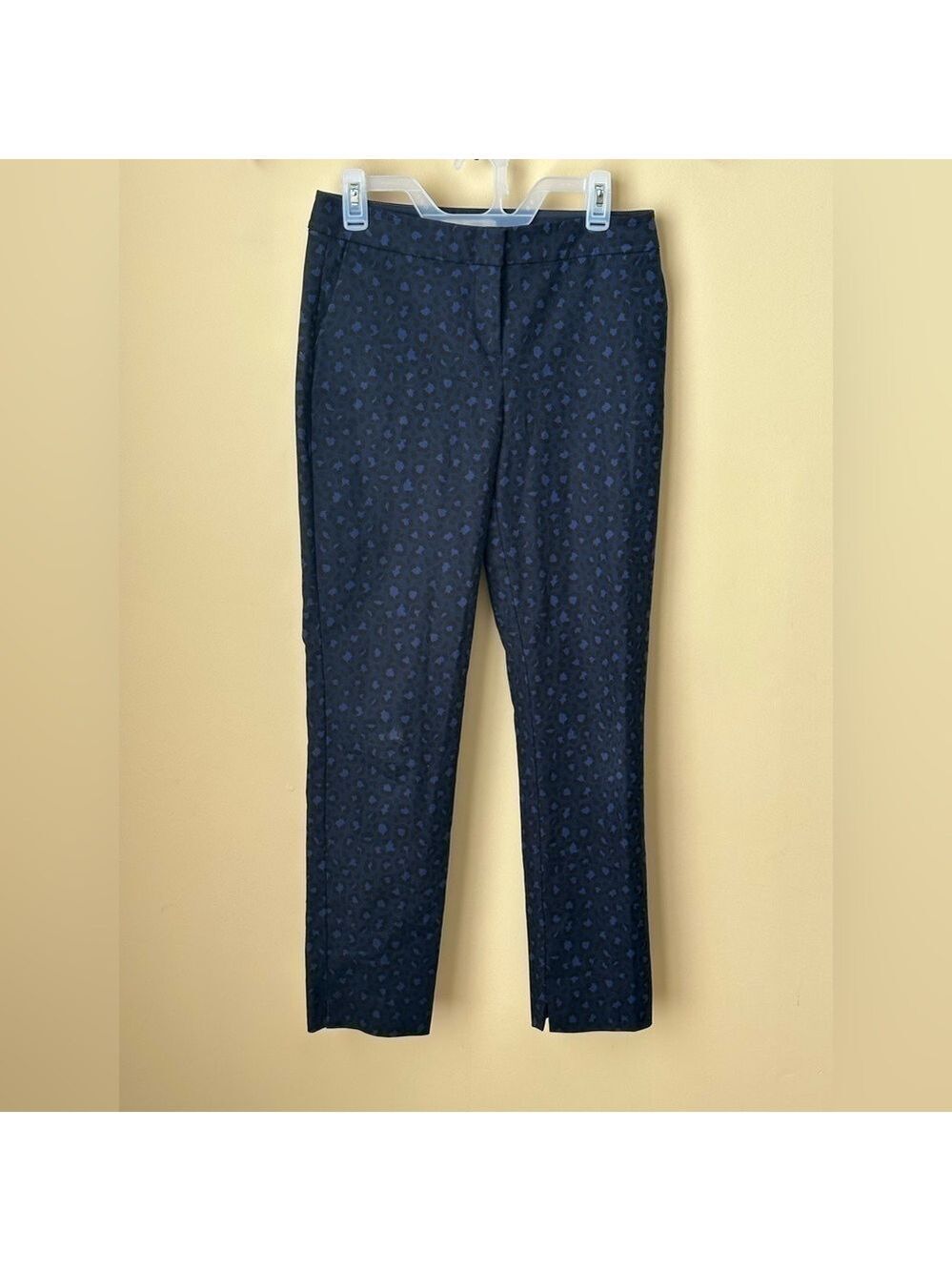 Boden Women’s Blue Leopard Print Pants Size 6R